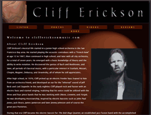 Tablet Screenshot of cliffericksonmusic.com